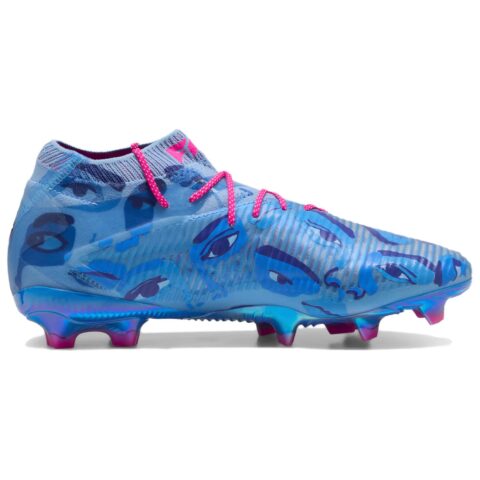PUMA Future 8 Ultimate Comfortable And Lightweight FG Firm Ground Abrasion Resistant Soccer Shoes Unisex Blue