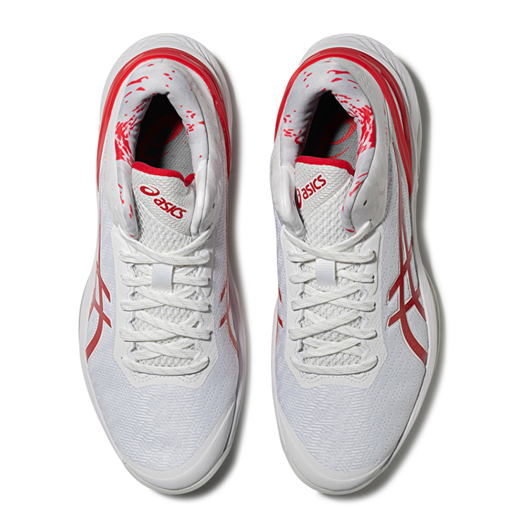 ASICS GELBURST 28 Rebound Slip Resistant Mid top Basketball Shoes Men’s White Red