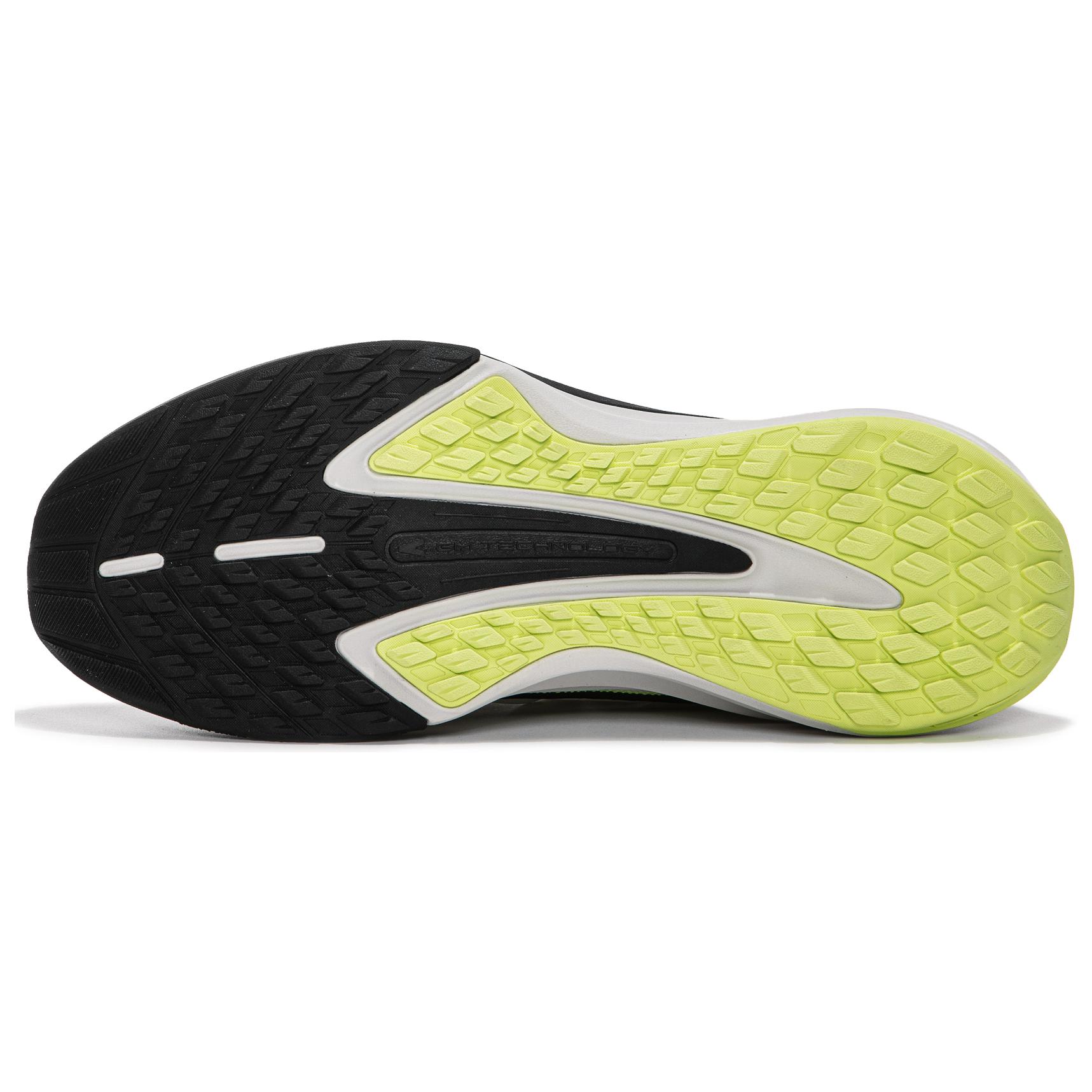Erke Slip Resistant, Abrasion Resistant, Lightweight, Rebound Low top Running Shoes Men’s White Black