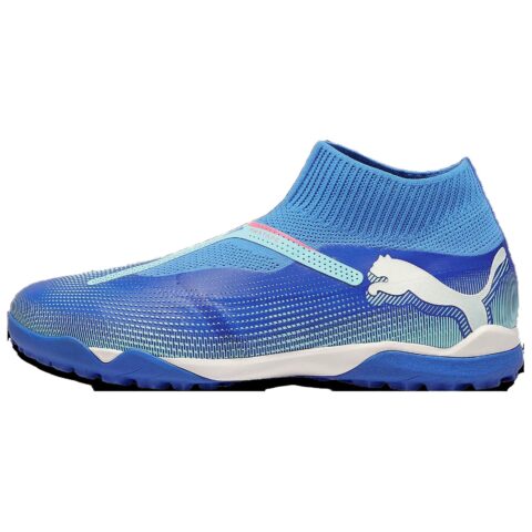 PUMA FUTURE 7 MATCH MG Multi Ground Artificial Turf Abrasion Resistant Breathable Soccer Shoes Men’s Blue White