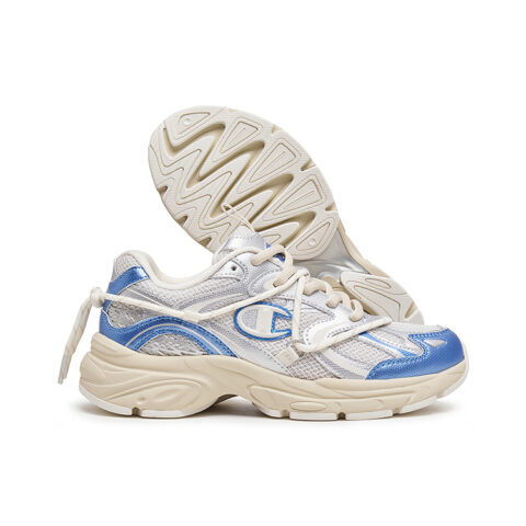 Champion Synthetic Leather, Textile Balance Low top Running Shoes Unisex Linen/Metal Bright Blue