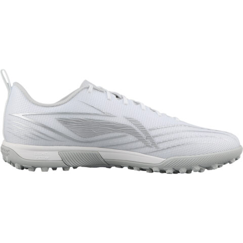 Li Ning TF Turf Artificial Turf Soccer Shoes Men’s White Silver