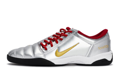 Nike Total 90 IIl Abrasion Resistant Abrasion Resistant Soccer Shoes Unisex Red Yellow Silver