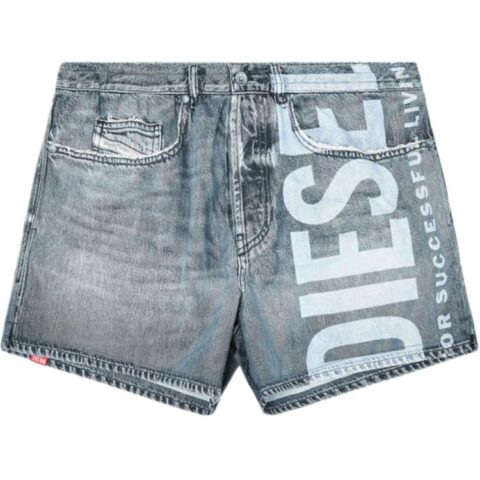 DIESEL Logo print Swim Shorts