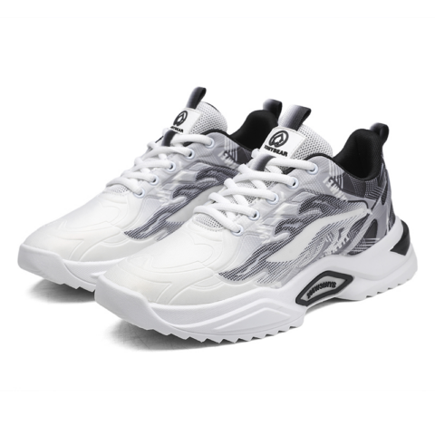 TONYBEAR Fabric Slip Resistant Abrasion Resistant Slip Resistant Abrasion Resistant Low top Sports Running Shoes Men’s