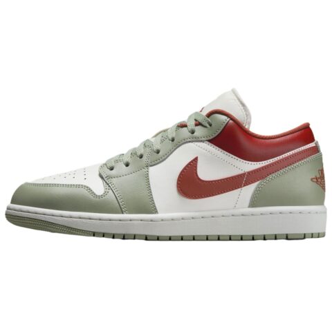 Jordan Air Jordan 1 Leather Low top Vintage Basketball Shoes Men’s Green