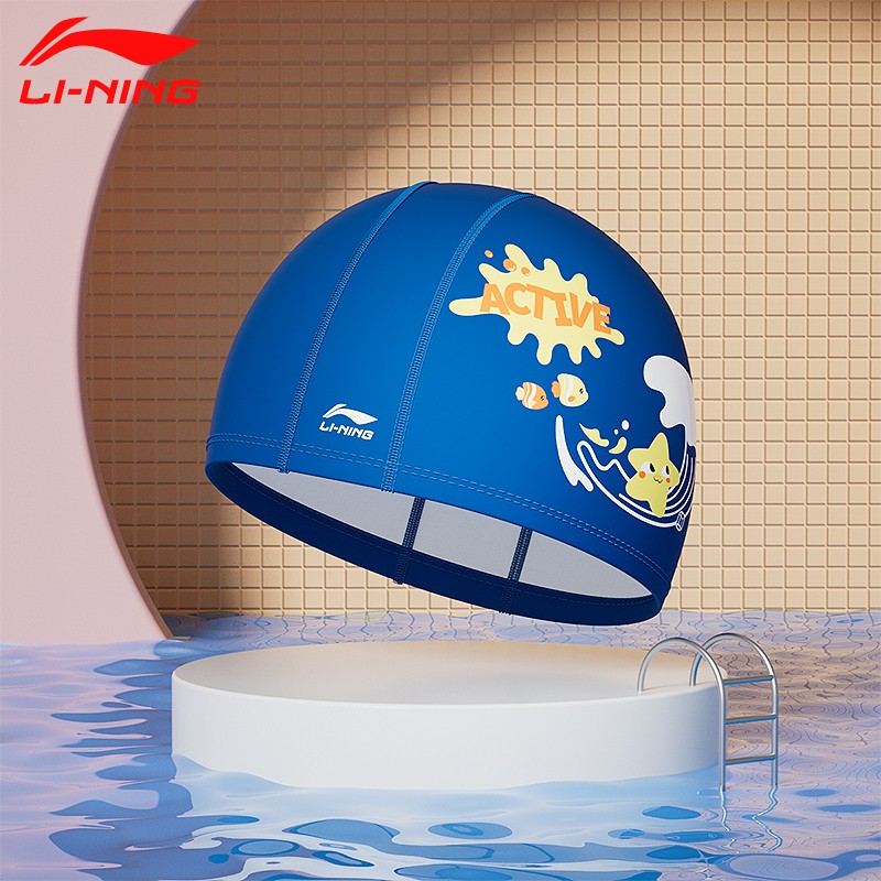 Li Ning Swimming Caps Pu Kids’ Dark Blue