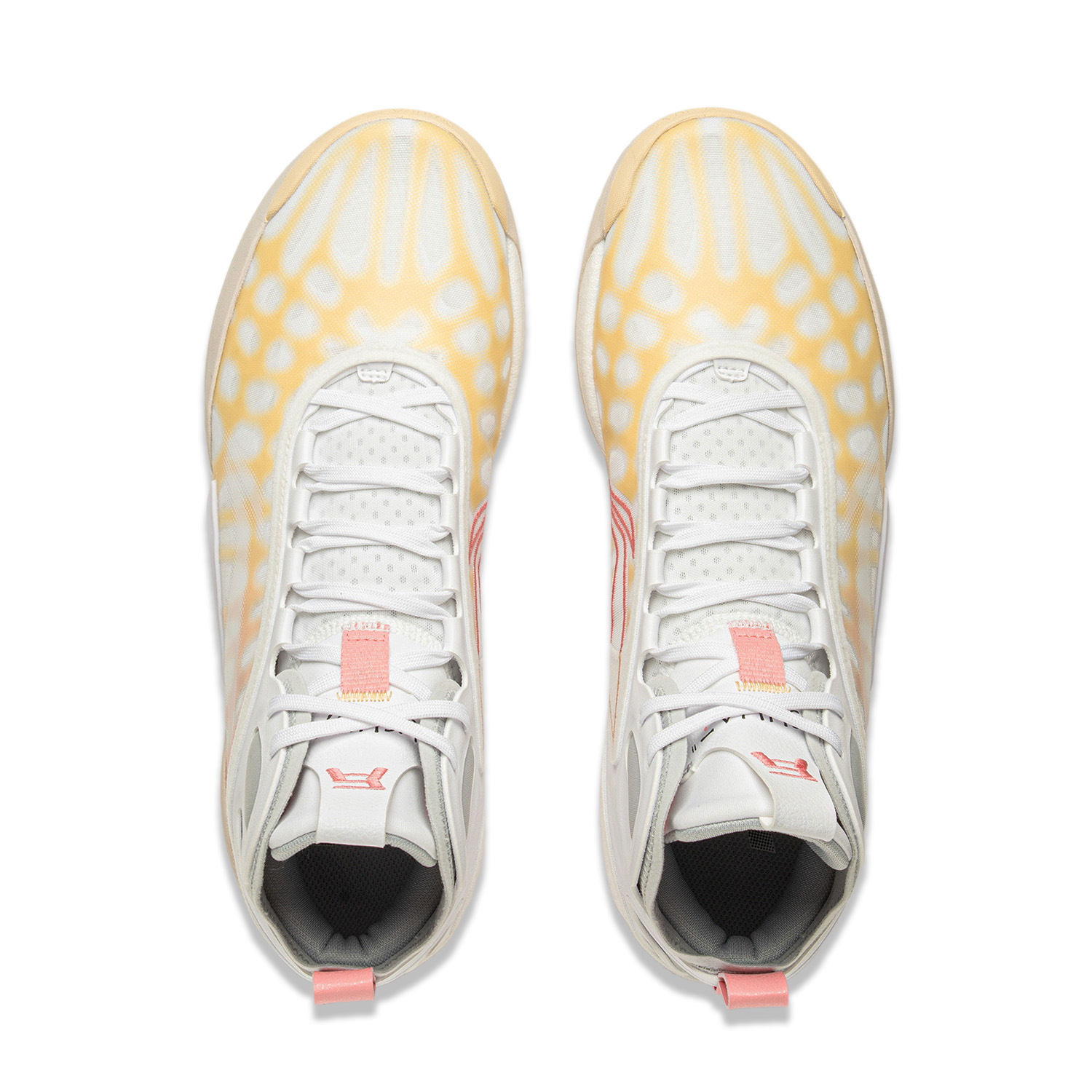 Li Ning Yushuai 19 Nuclear Core Basketball Shoes Men’s Mid Top Orange