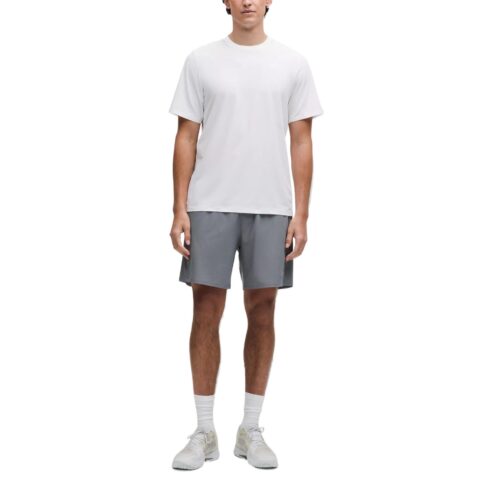 Lululemon Striped Mesh Tennis Short Tennis Bottom 7′ Men’s