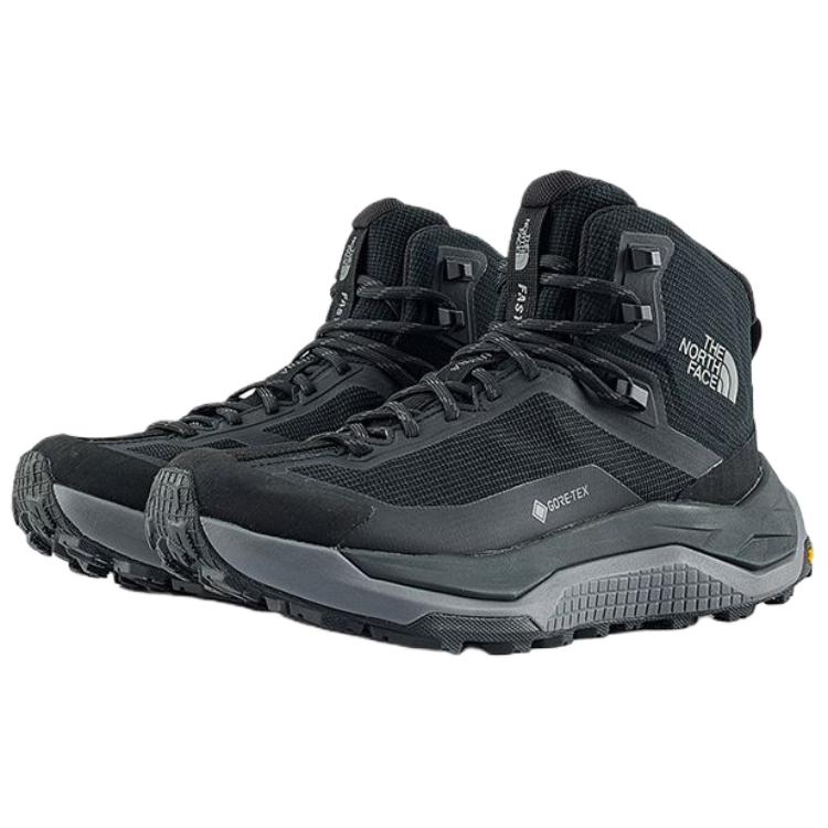 THE NORTH FACE FASTPACK Abrasion Resistant Waterproof Balance Rebound Grip Mid top Hiking Shoes Women’s Cosmic Black
