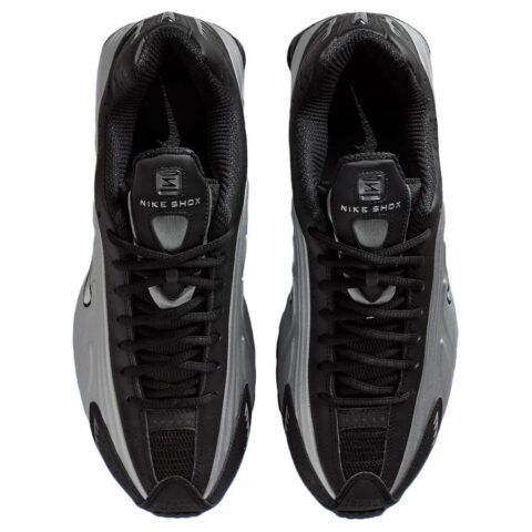Nike Shox R4 Classic And Versatile Running Shoes Unisex Silver