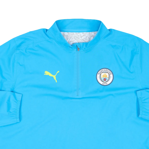 PUMA Manchester City 1/4 Zip Rain Top Soccer Jersey Unisex