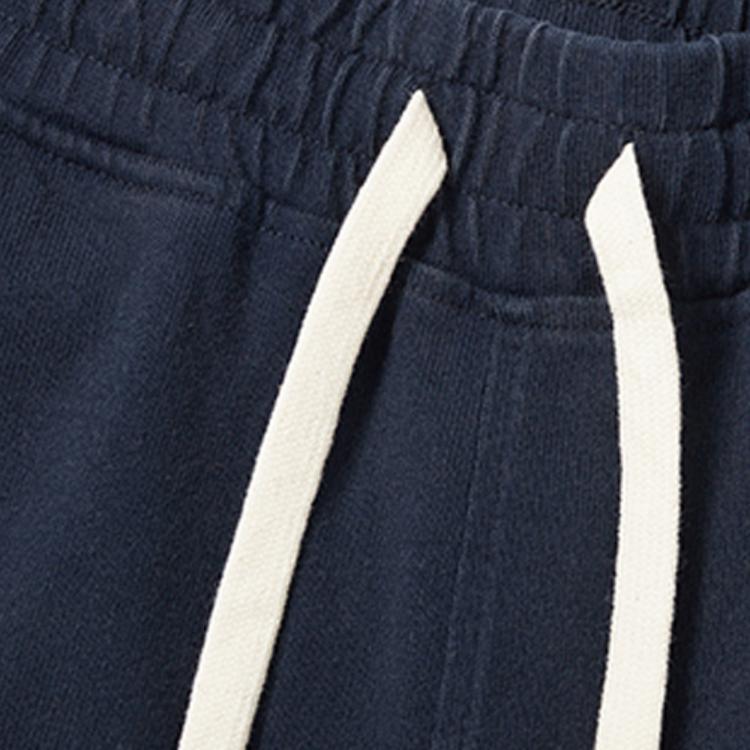 New Era Letter Pattern Sports Shorts Unisex Dark Blue