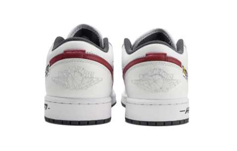 Jordan Air Jordan 1 Speed Phantom Slip Resistant Abrasion Resistant Low top Vintage Basketball Shoes Unisex White