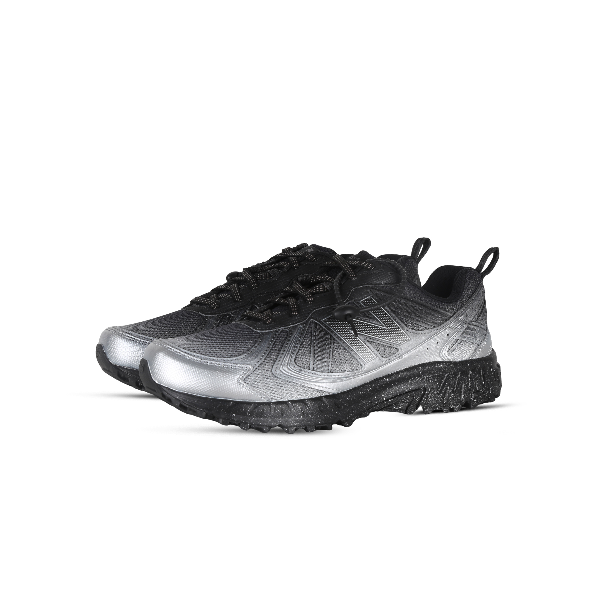 New Balance NB 410 V5 Cushioning, Wear Resistant Low top Running Shoes Unisex Silver Black