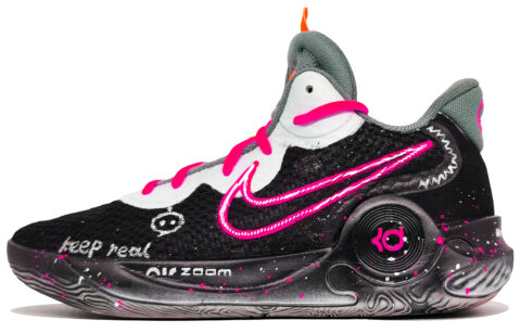Nike KD Trey 5 IX Mid top Basketball Shoes Unisex Sunset Pink