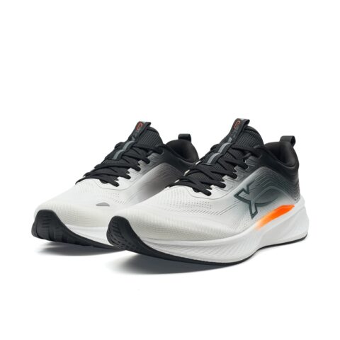 XTEP Abrasion Resistant Breathable Low top Casual Sprint City Commuting Running Shoes Men’s Black Sail White