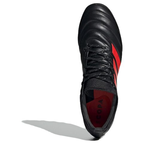 Adidas COPA 19.1 Comfortable Slip Resistant Abrasion Resistant Soccer Shoes Men’s Black Red