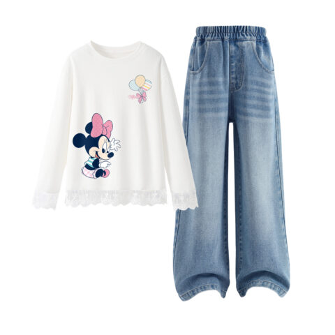 Dile Play White+Solid Color Denim Light Blue