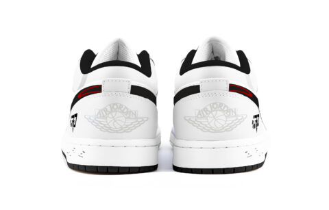 Jordan Air Jordan 1 Biker Wind Abrasion Resistant Low top Vintage Basketball Shoes Unisex White