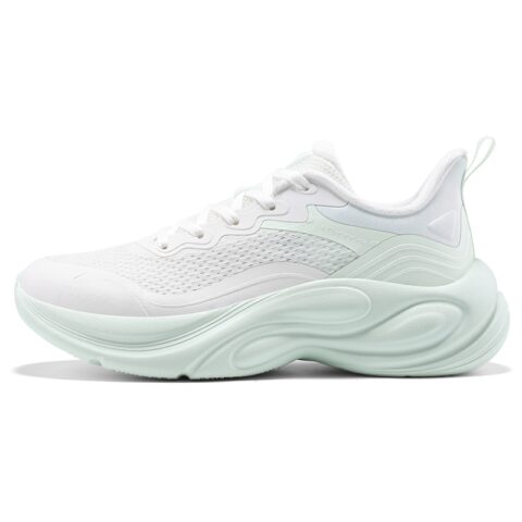 361° Slip Resistant Abrasion Resistant Low top Casual Running Shoes Women's White Green