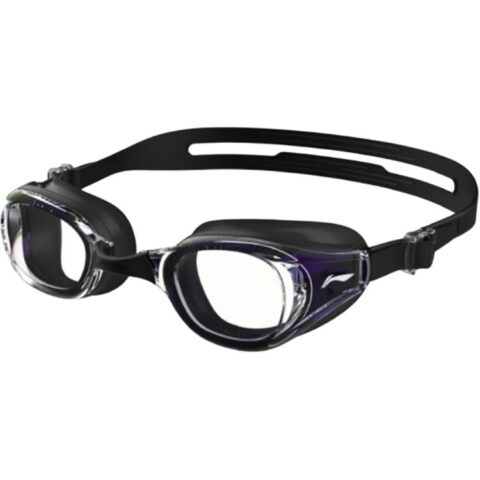 Li Ning Waterproof Anti Fog Swim Goggles Non Coated Lens Polyester Acid Carbon