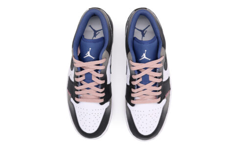 Jordan Air Jordan 1 Slip Resistant Abrasion Resistant Low top Vintage Basketball Shoes Men’s Black White