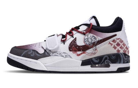 Jordan Legacy 312 Cushioning, Wear Resistant Low top Vintage Basketball Shoes Men’s Black Red