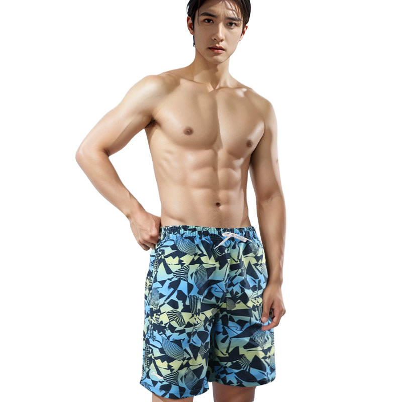 Li Ning Beach Shorts Men’s Versatile Yellow Blue