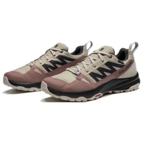 SALOMON Waterproof And Breathable Coverage Lightweight Grip Low top Mountaineering Hiking Shoes Women’s Brown Black