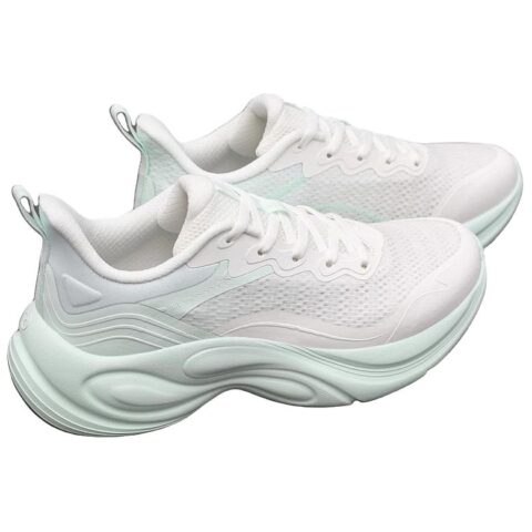 361° Slip Resistant Abrasion Resistant Low top Casual Running Shoes Women’s White Green