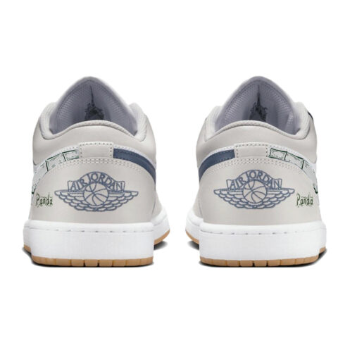 Jordan Air Jordan 1 Cushioning Slip Resistant Abrasion Resistant Low top Vintage Basketball Shoes Unisex Ecru