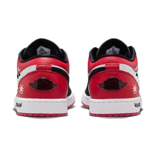 Jordan Air Jordan 1 Vintage Basketball Shoes Unisex Low Top Black/Red