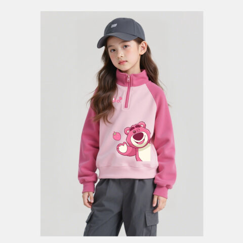 Disney Kids Casual Sportswear Stand Collar Moderate