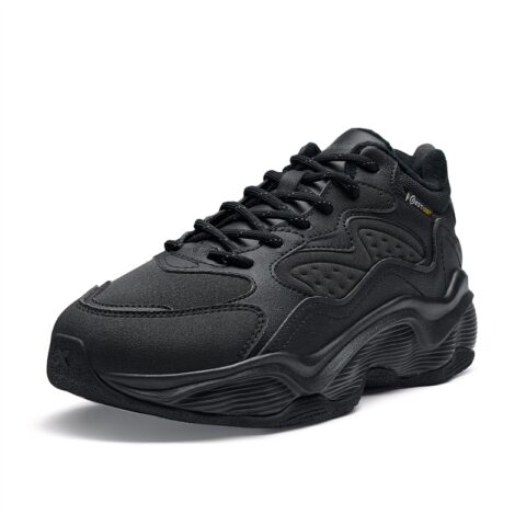 XTEP Fleece Lined Comfortable Minimalist Style, Insulated Shoes Slip Resistant Abrasion Resistant Mid top Running Shoes