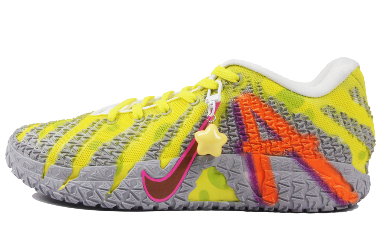 Nike Ja Morant 3 Yellow Bubbles Party Low top Basketball Shoes Unisex Yellow