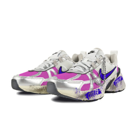 Nike V2K Run Abrasion Resistant Low top Running Shoes Women’s White Pink