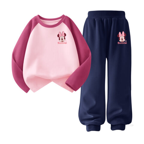 Disney Kids Casual Sportswear Crew Neck Moderate