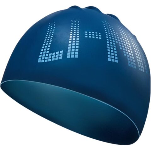 Li Ning Swimming Caps Silicone Swim Unisex Blue