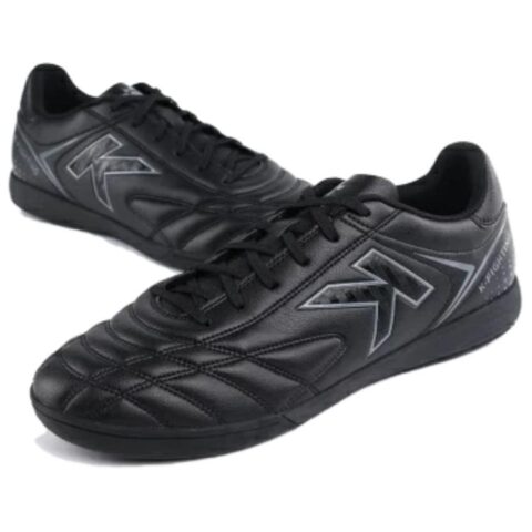 KELME AG Artificial Ground Synthetic Leather Slip Resistant Abrasion Resistant Soccer Shoes Men’s Black