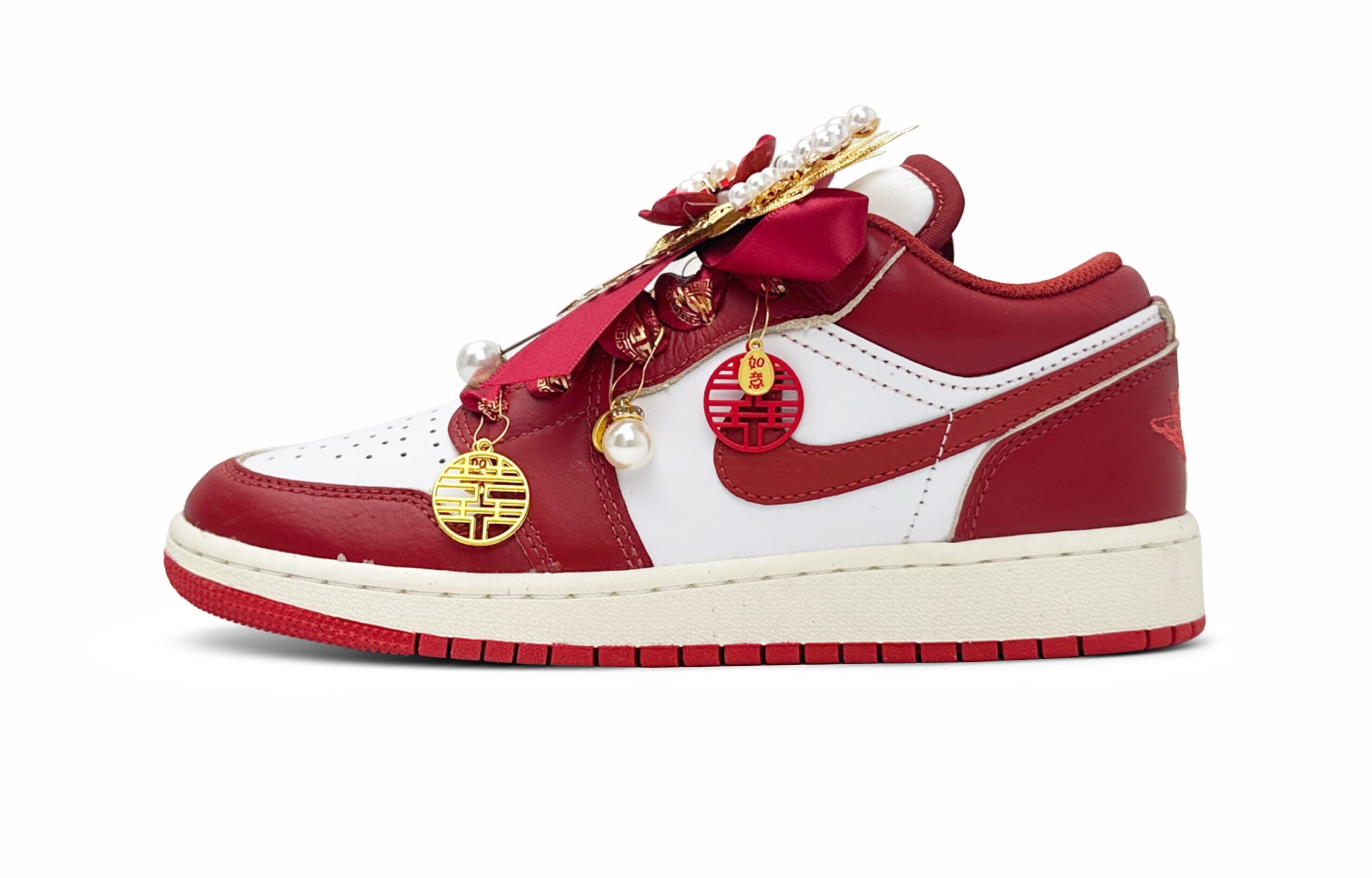 Jordan Air Jordan 1 Harmony Of The Qín And Se, Wedding Shoes Cushioning Abrasion Resistant Coverage Low top
