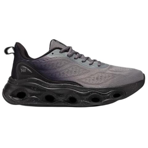 361° Cushioning Slip Resistant Breathable Low top Long Distance Running Shoes Men’s Graphite Gray Obsidian Black