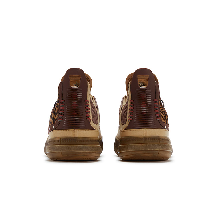361° Joker 1 GT Cushioning Slip Resistant Abrasion Resistant Low top Basketball Shoes Men’s Coffee Brown