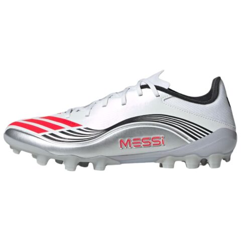 Adidas F50 Collection Abrasion Resistant Soccer Shoes Unisex White Silver