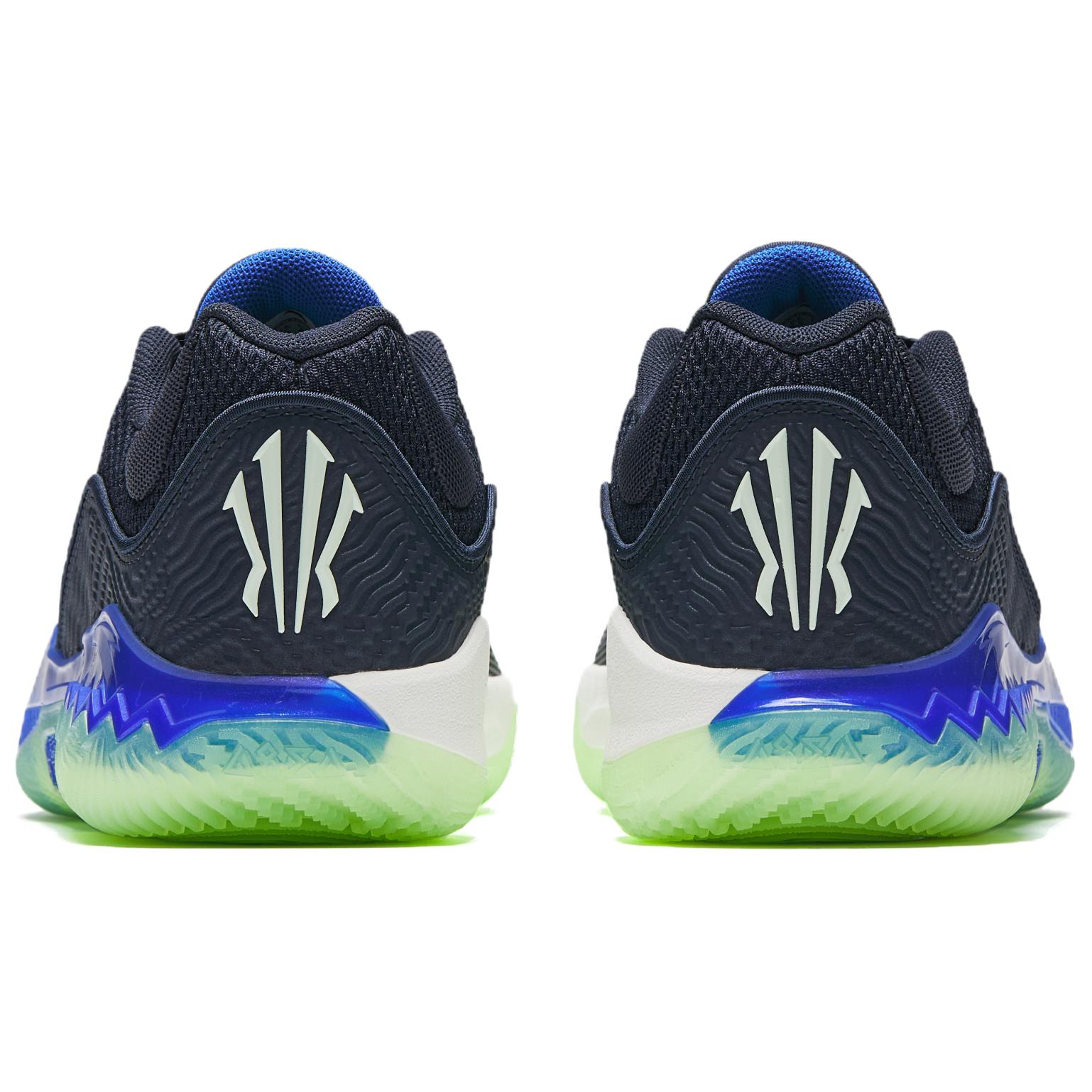 Anta KAI SPEED 2 Cushioning Slip Resistant Abrasion Resistant Low top Basketball Shoes Men’s Black Blue