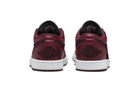 Jordan Air Jordan 1 Black Red Forbidden Wear Cushioning Low top Vintage Basketball Shoes Unisex Red Black
