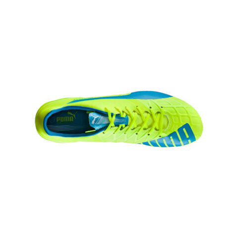 PUMA FG Firm Ground Abrasion Resistant Soccer Shoes Men’s Green Blue
