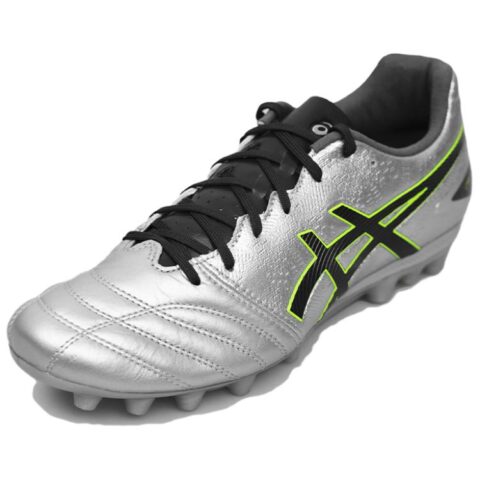 ASICS AG Artificial Ground Kangaroo Leather Cushioning, Wear Resistant Soccer Shoes Unisex Silver Gray