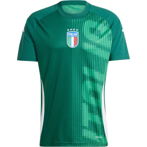 Adidas ITALY PRE MATCH JERSEY Soccer Jersey Men's Dark Green