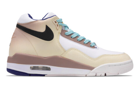 Nike Flight Legacy Vintage Basketball Shoes Men’s Mid Top White/Yellow/Brown